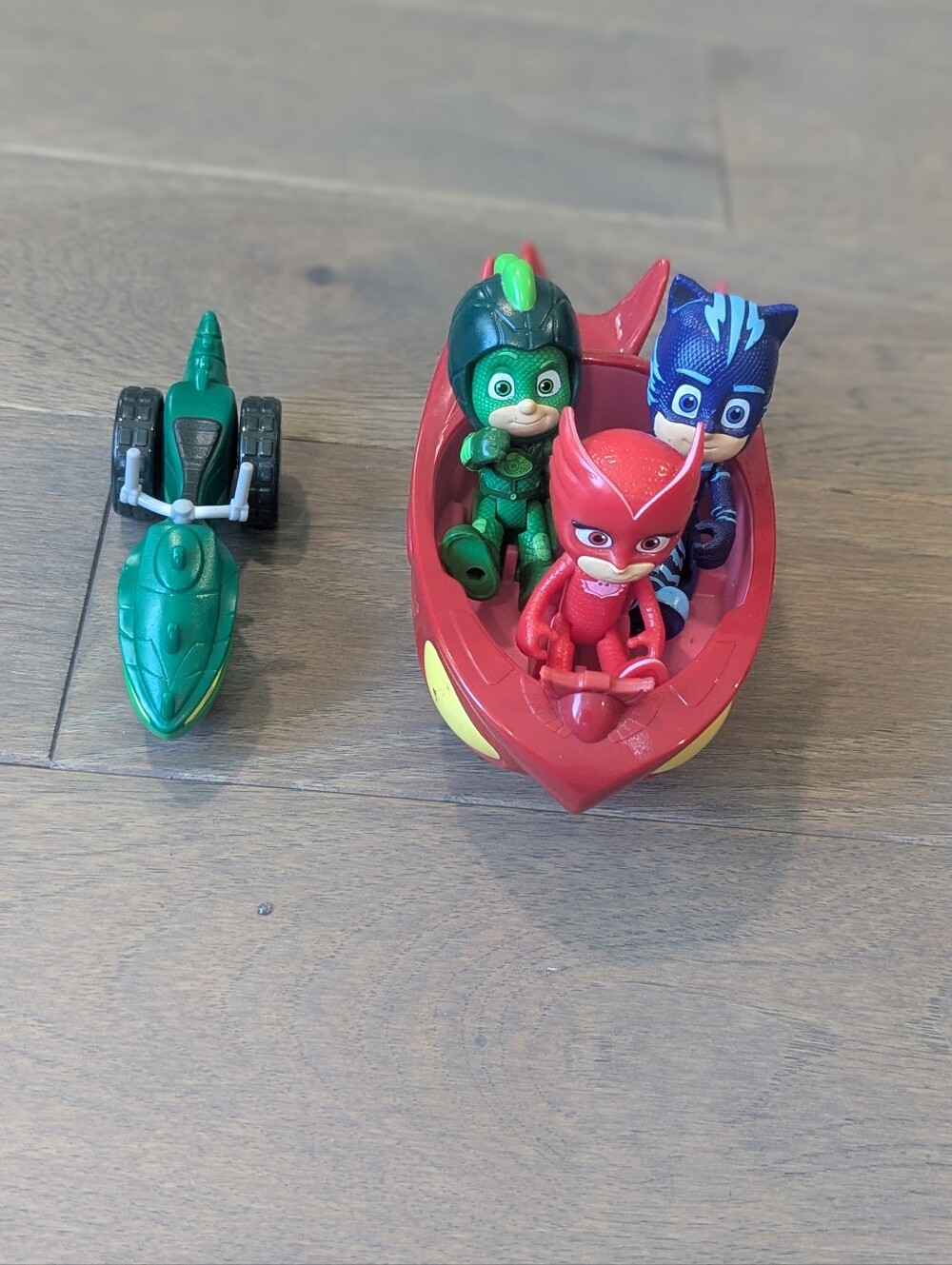 Pj Masks Figures, Super Moon Adventure Space Rover, And Owl Glider